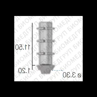Абатмент временный титановый, не переустанавливаемый, SwedenMartina 3.3 мм х 11 мм AMPSA330