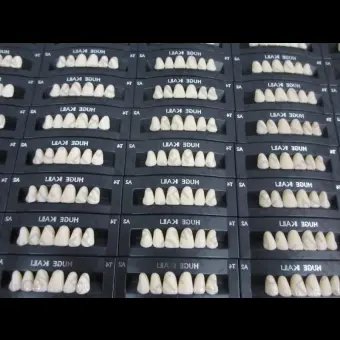 Зубы акриловые 2х слойные Kaili гарнитур 28 зубов, HUGE DENTAL T6A3