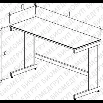 Стол лабораторный высокий, 1800х750х900, столешница Durcon