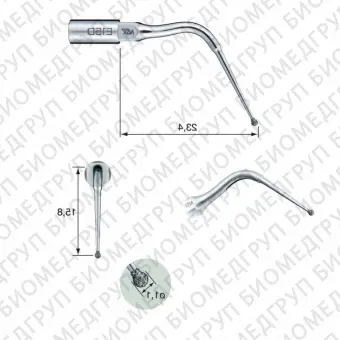 E15D  эндодонтическая насадка к скейлерам Varios