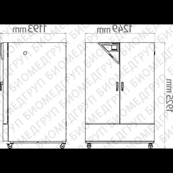 Климатическая камера постоянных условий теплохолодвлажность, 0...70С, 1020 л, KBFS 1020, Binder, 90200372