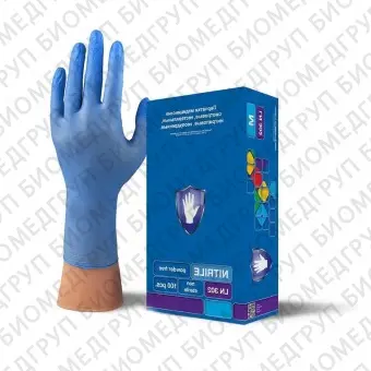 SafeCare, Перчатки нитриловые, синие, LN 302, 50 пар