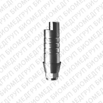 Основание титановое ULTRA LINE, TiN, с фиксацией, совместимо с DENTIUM Implantium/SuperLine, удлиненное 8 мм, 0,8 мм, с винтом