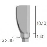 Абатмент фрезеруемый угловой, переустанавливаемый, Sweden&Martina (3.3 мм х 10 мм A-MFP-330)
