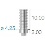 Абатмент временный титановый, не переустанавливаемый, Sweden&Martina (4.25 мм x 10 мм A-MPSCI-425-EX)