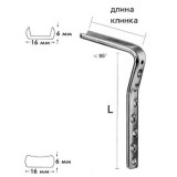 ФГУП ЦИТО Углообразная для бедра, угол 95° (длина клинка 50, 60, 70 и 80 мм) Пластина